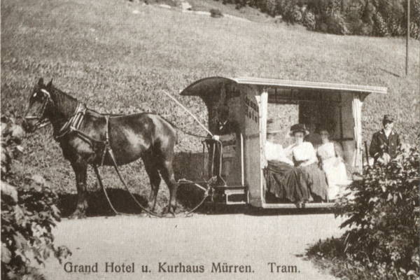Mürren Pferdetram, ca. 1930